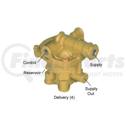 110338X by HALDEX - LikeNu Sealco Air Brake Emergency Relay Valve - Remanufactured, Non-Charging, Ratio Emergency Relay Valve