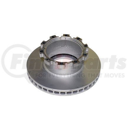 R6206M by HALDEX - Disc Brake Rotor - Cast-In Tone Ring, 10 Mounting Bolt Holes, U Rotor Type