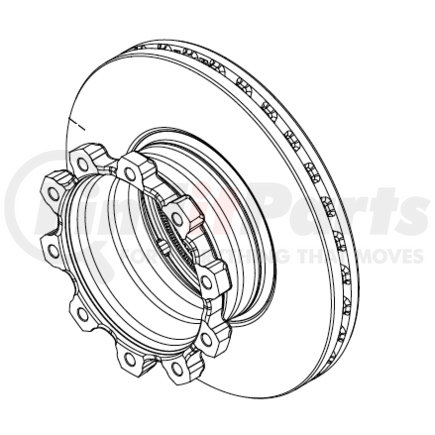 S-34471 by HENDRICKSON - MAXX22T CAST Rotor 1 415mm Rotor