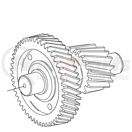 A6436 by FULLER - Fuller® - FRO Auxiliary Countershaft Assembly