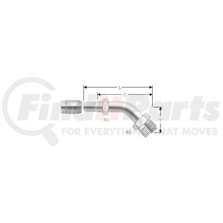 Gates G40502-0403S C14 Couplings For Ptfe Hose 4c14-3mix45-ss