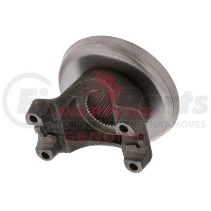 155DYS28 1A by MERITOR - Drive Shaft End Yoke - 1.38" Bearing Cap, 4.66" Center to End, 2.50" Hub Dia., 34 Splines