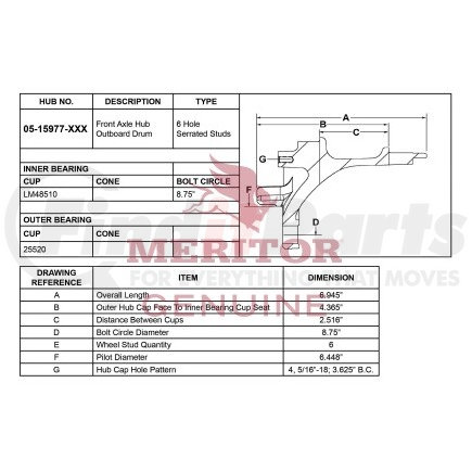 17159771000 by MERITOR - AY HUB/ROTOR