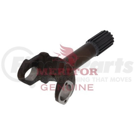 17N8211715 by MERITOR - Drive Shaft Yoke Shaft - 1.94 in. Bearing Cap, 13.00 in. Center to End, 16 Splines, 32° Joint Angle