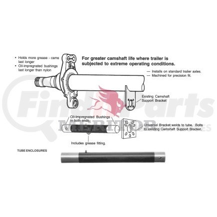 R630012 by MERITOR - CAM ENCL TUBES