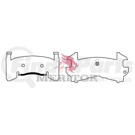 MD154 by MERITOR - Disc Brake Pad Set