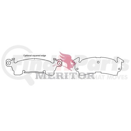 MD52 by MERITOR - Disc Brake Pad Set