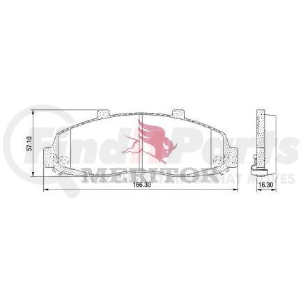 MD679 by MERITOR - Disc Brake Pad Set