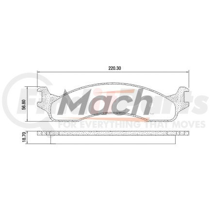 Meritor MVD655 Disc Brake Pad Set Disc Brake Pad Set