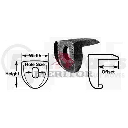 R005823 by MERITOR - RIM CLAMP