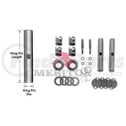 R200014 by MERITOR - KING PIN KIT