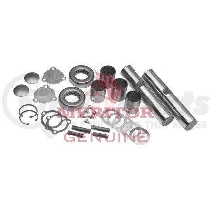 R200172 by MERITOR - Steering King Pin Kit - Bronze (Ream) Bushing, 1.794" Diameter, 9.12" Length, Double Draw Key