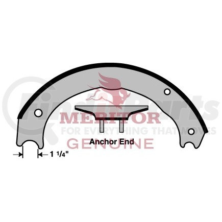 SMA3124726ES by MERITOR - LINED SHOE
