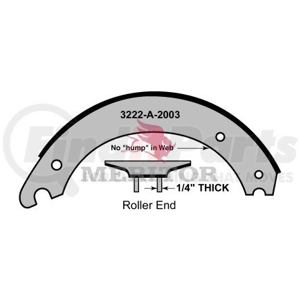 XS5574715QP by MERITOR - REMAN SHOE