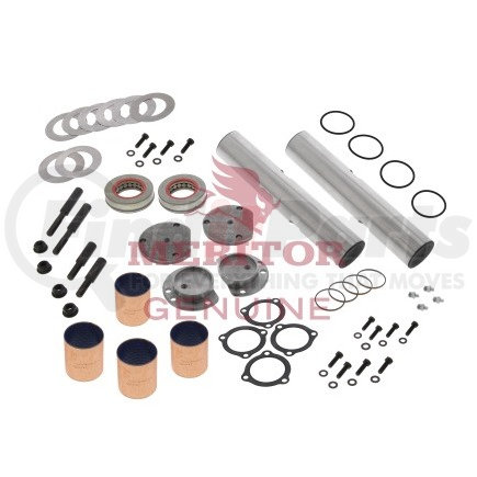 R201482 by MERITOR - Steering King Pin Kit - Composite Bushing, 1.999" Diameter, 10.787" Length, Double Draw Key