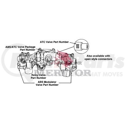 S4721709212 by MERITOR - ABS Traction Control Valve - with Bolts, O-Rings and Lubricant