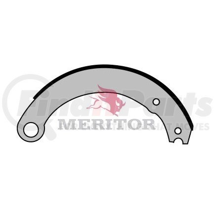 SF5504515P by MERITOR - Drum Brake Shoe - 16.5 in. Brake Diameter, New