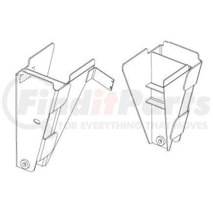 A 3305H1542 by MERITOR - Suspension Subframe Reinforcement Bracket - RHP55/MPA20, Curbside