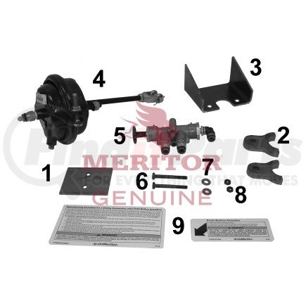 KIT11330 by MERITOR - Multi-Purpose Hardware - Meritor Genuine Suspension Axle Seat Repair Kit