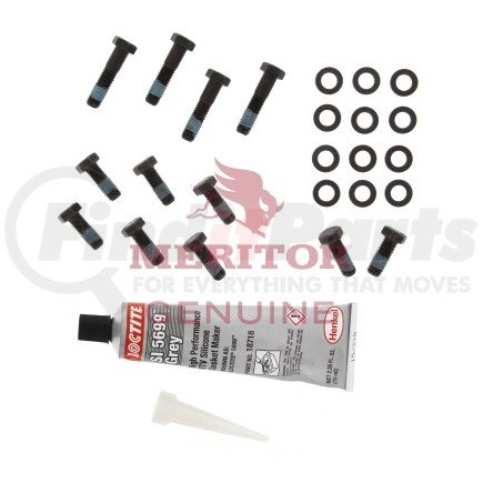 KIT4302 by MERITOR - Axle Bolt Kit - with Washer, Nut and Loctite