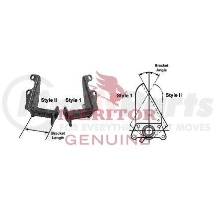 G553299Q6257 by MERITOR - AY CHAMBER BRKT