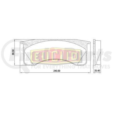 FSAMPD769 by EUCLID - DISC PAD SET