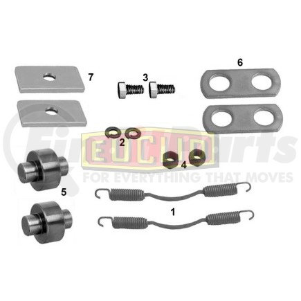 E-10866A by EUCLID - Drum Brake Hardware Kit - Transit Trucks, 14.5 in. Brake Drum Diameter