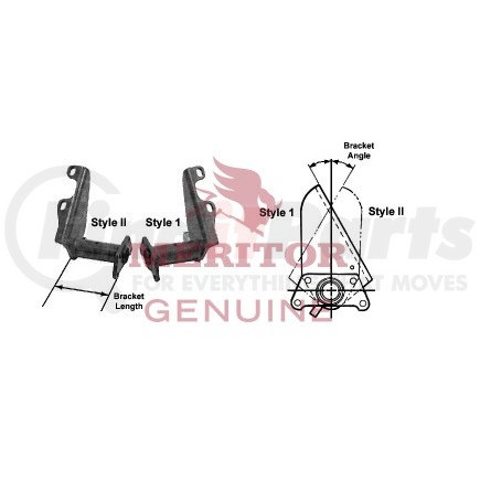 B633299L2014 by MERITOR - Meritor Genuine Air Brake - Chamber Bracket