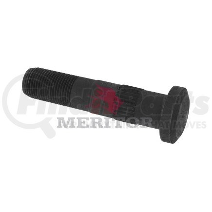 09001588 by MERITOR - Hydraulic Brake Bolt - RH Thread Direction, Serrated, 1.78" Body Length, Grade 8