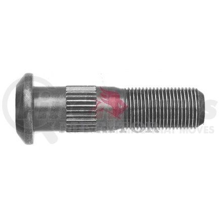 09001985 by MERITOR - Wheel Stud - LH Thread Direction, Serrated, 1.00" Body Length, 3/4-16" Thread