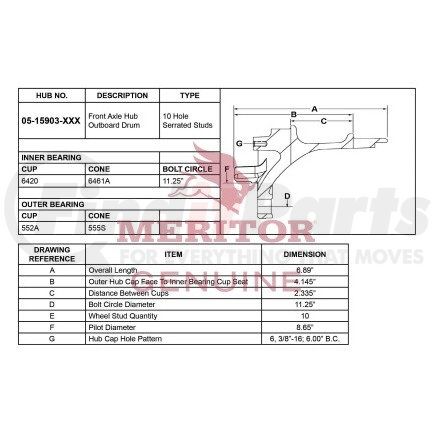 0515903030 by MERITOR - AY-HUB