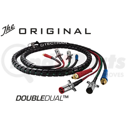 169107D by TECTRAN - Air Brake Hose and Power Cable Assembly - 10 ft. Double Dual Tractor and Trailer End