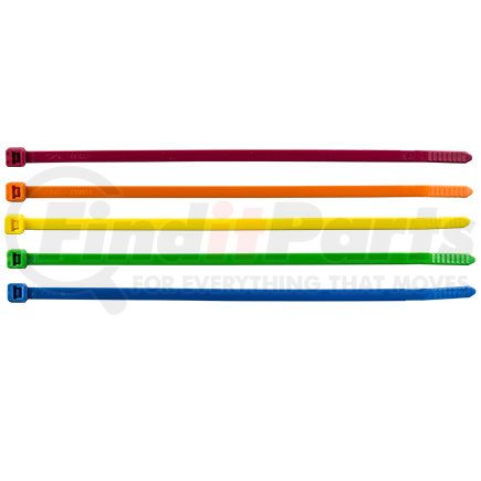 933-3-07 by TECTRAN - Cable Tie - 7.4 in. Length x 0.190 in. Width, Yellow, Nylon 6.6