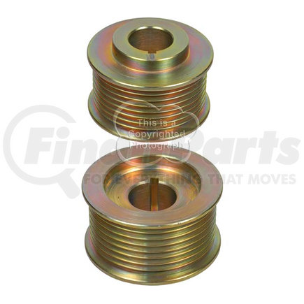 208-01003 by J&N - Pulley, 8-Grooves, 0.87" / 22.2mm ID, 2.54" / 64.4mm OD