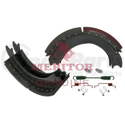 KSMA2124725R by MERITOR - Meritor Genuine New Drum Brake Shoe and Lining Kit - Lined