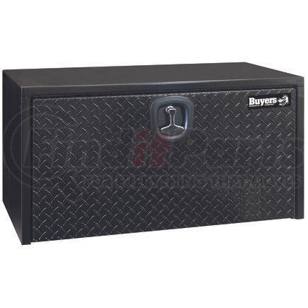 1702503 by BUYERS PRODUCTS - 18 x 18 x 30in. Black Steel Underbody Truck Box with Aluminum Door