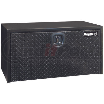 1702500 by BUYERS PRODUCTS - 18 x 18 x 24in. Black Steel Underbody Truck Box with Aluminum Door