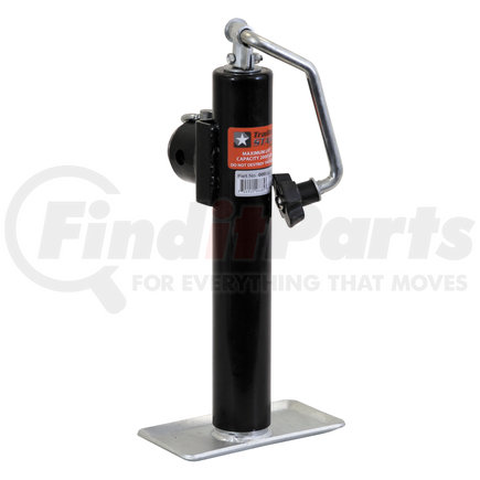 0091215 by BUYERS PRODUCTS - Trailer Jack - Swivel, Top Wind, 15 in.Travel, Pipe Mount
