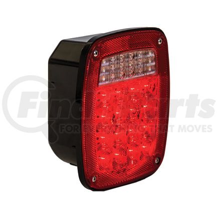 5626734 by BUYERS PRODUCTS - Brake / Tail / Turn Signal Light - 5.375 in., Red Lens, Box Style, with 34 LEDS, Passenger Side