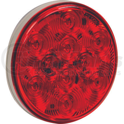 5624151 by BUYERS PRODUCTS - 4in. Red Round Stop/Turn/Tail Light with 10 LED with Amp-Style Connection