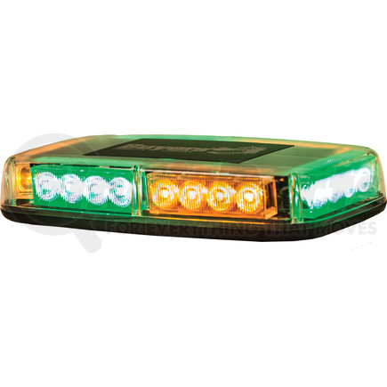 8891049 by BUYERS PRODUCTS - 11in. Rectangular Multi-Mount Amber/Green LED Mini Light Bar