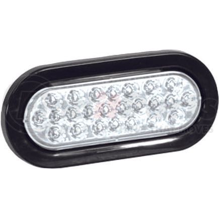 sl65co by BUYERS PRODUCTS - Warning Light - 6 Inch, Clear, Oval Recessed Strobe, with 24 LED