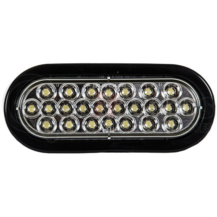 sl65co by BUYERS PRODUCTS - Warning Light - 6 Inch, Clear, Oval Recessed Strobe, with 24 LED