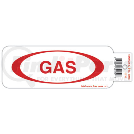D711 by MS CARITA SAFE TRUCK - GAS DECAL