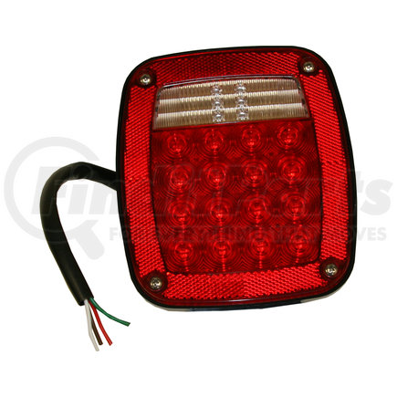 5626734 by BUYERS PRODUCTS - Passenger Side 5.75in. Red Stop/Turn/Tail Light