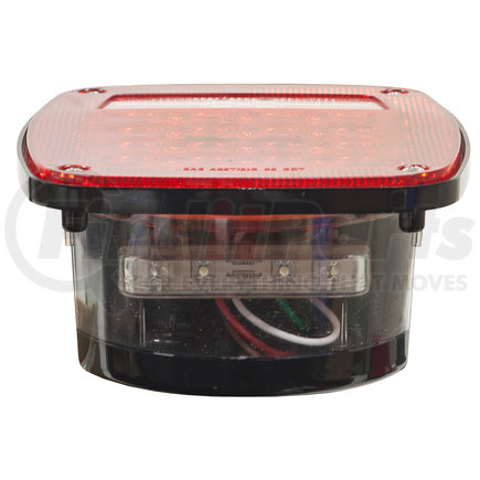5626738 by BUYERS PRODUCTS - Driver Side 5.75in. Red Stop/Turn/Tail Light with License Plate Light