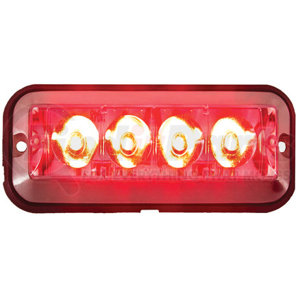 8891008 by BUYERS PRODUCTS - Strobe Light - 12-36V, Red, Rectangular, LED, Quad Flash