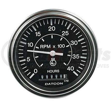 103757 by DATCON INSTRUMENT CO. - Datcon Instruments, Tachometer, Electric, 0-4000 RPM/0-99999 Hours, 12V