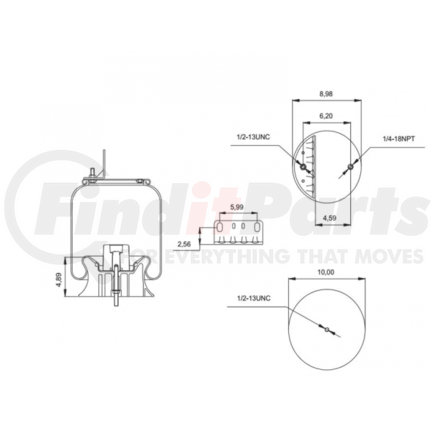 57122-2 by HENDRICKSON - HAS AIR SPRING ASBLY (FS)