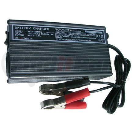 JAC0348MAN by SCHAUER BATTERY CHARGERS - Battery Charger-On Board 120/240 VAC Input, 48 VDC Output, 2.5A Charge Rate